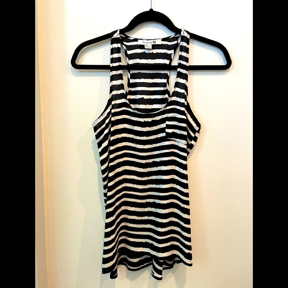 Zebra striped tank